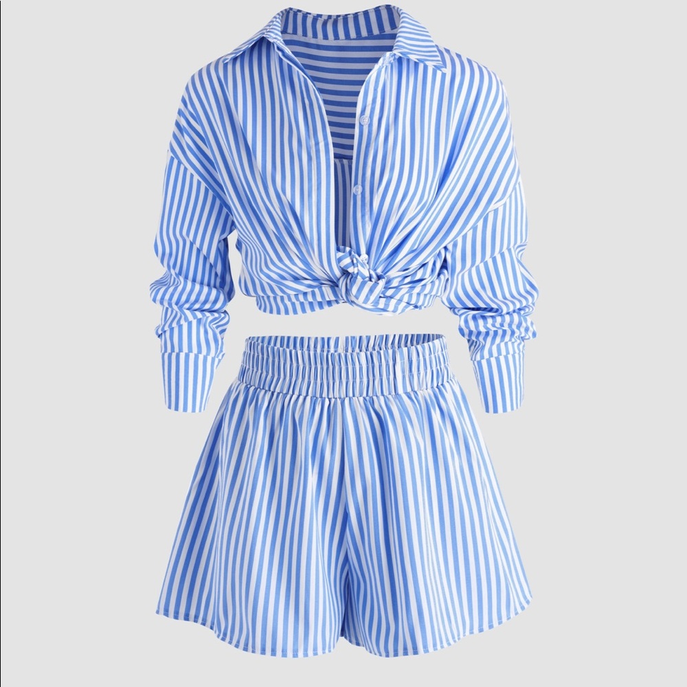 Summer vibes short set- great material